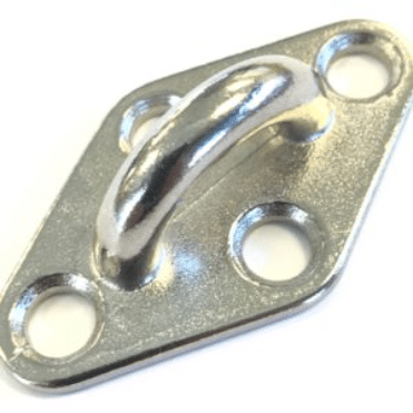 DIAMOND PAD EYE BRACKET S/S 316 67mm x 38mm