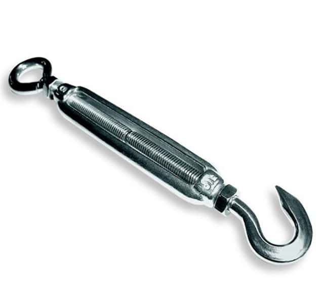 8MM TURNBUCKLE HOOK/EYE S/S 316